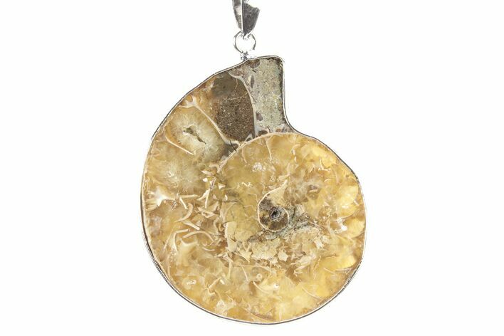 Fossil Ammonite Pendant - Million Years Old #252561